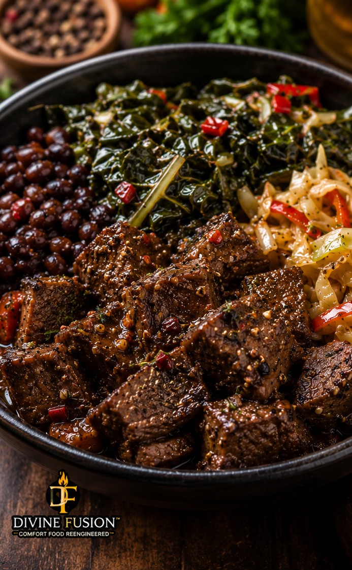 Chef Israel's Pepper Beef & Greens