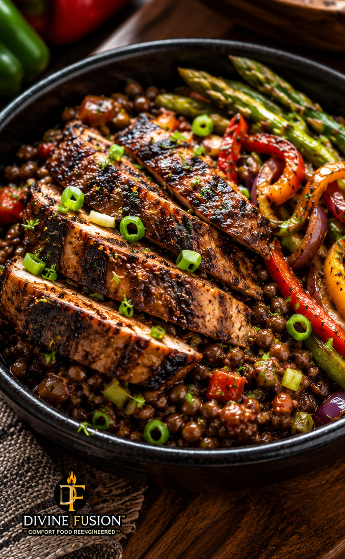 Chef Israel's Jerk Chicken & Lentil Bowl